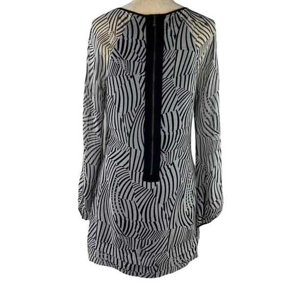 Ted Baker London Abstract Zebra Pattern with Bronze Glass Beads Design Dress - Picture 9 of 16
